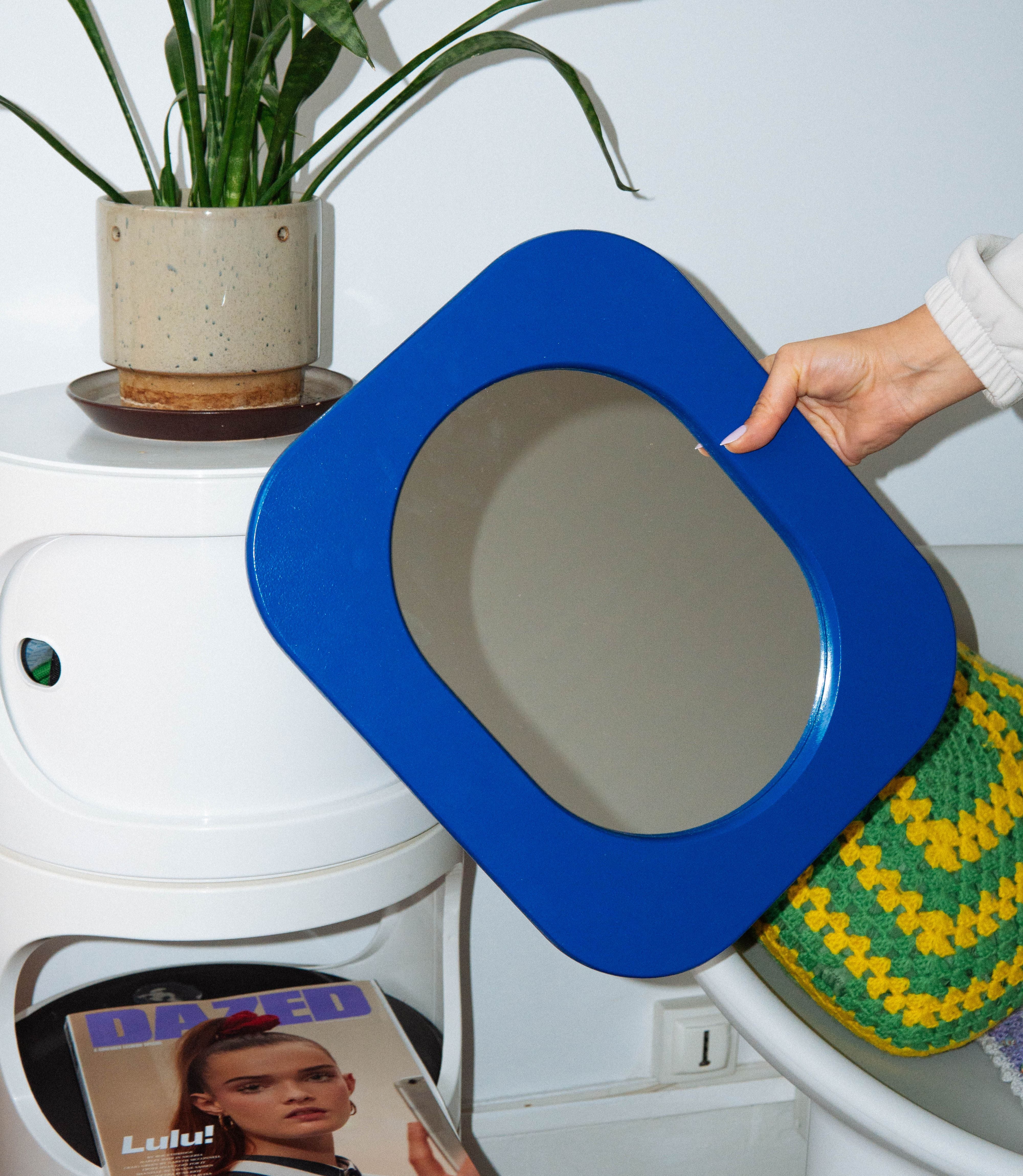 Cadre 70's Petit format SANS Miroir (Bleu)