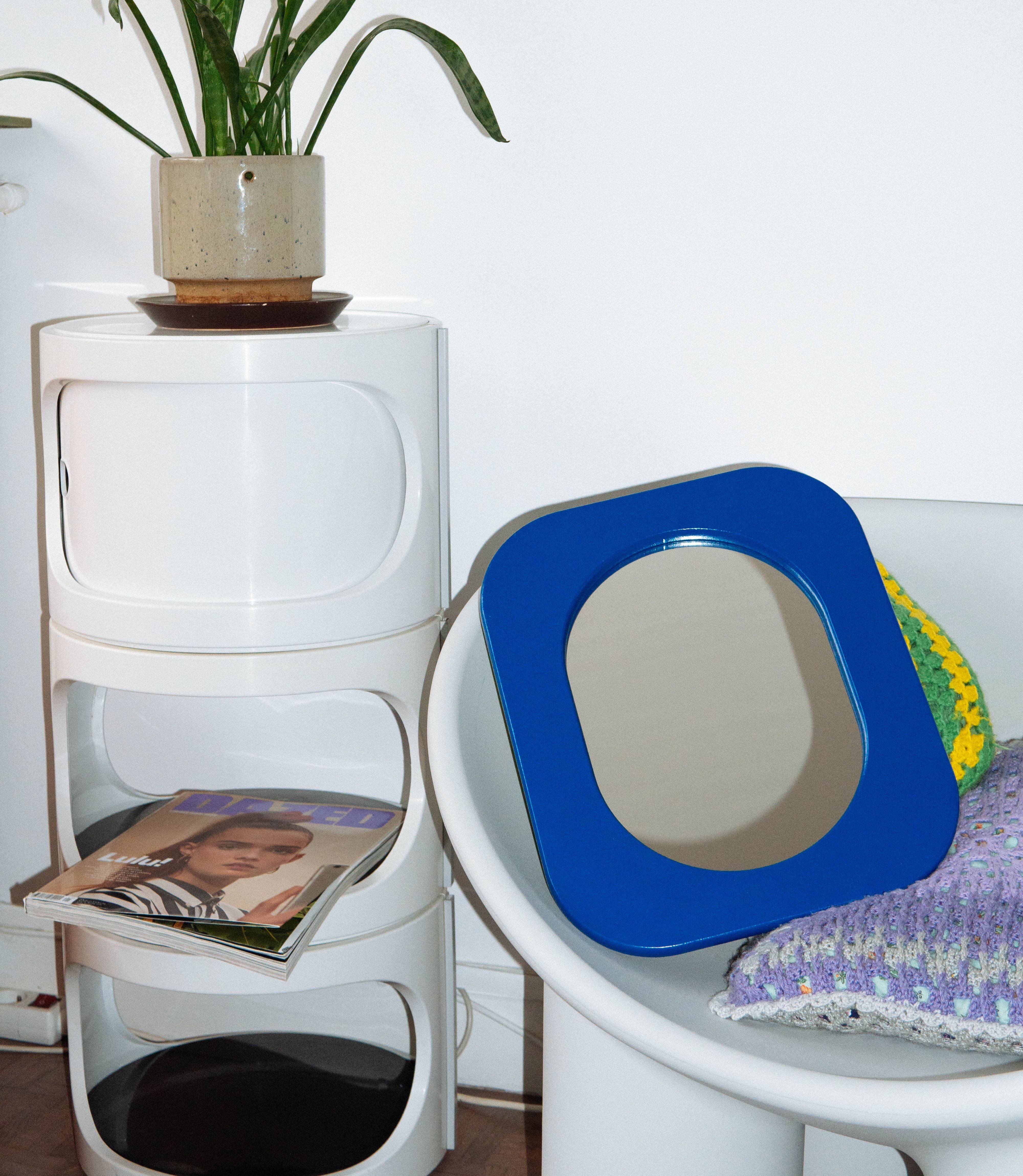 Cadre 70's Petit format SANS Miroir (Bleu)