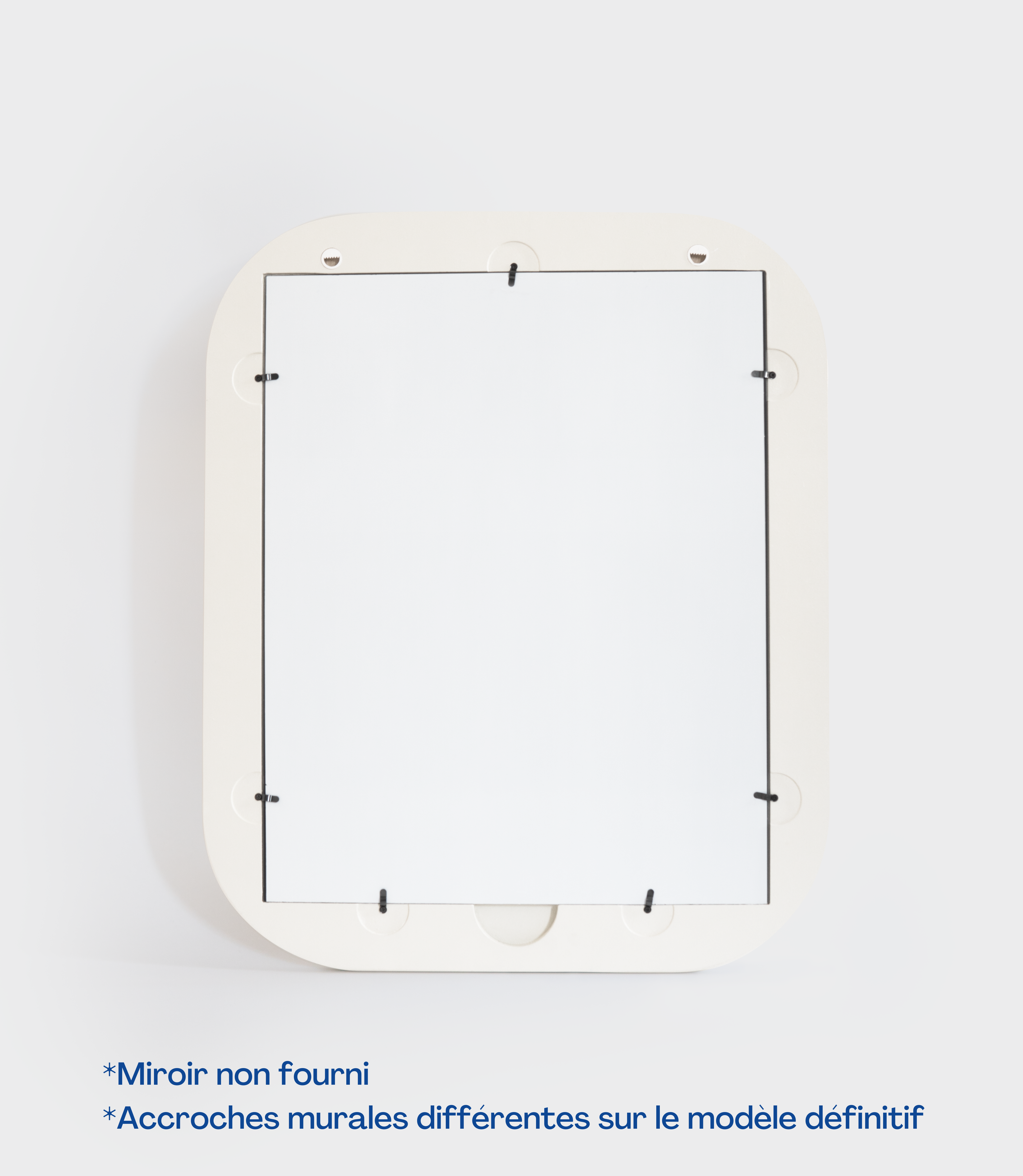 Cadre 70's Grand format SANS Miroir (Blanc)