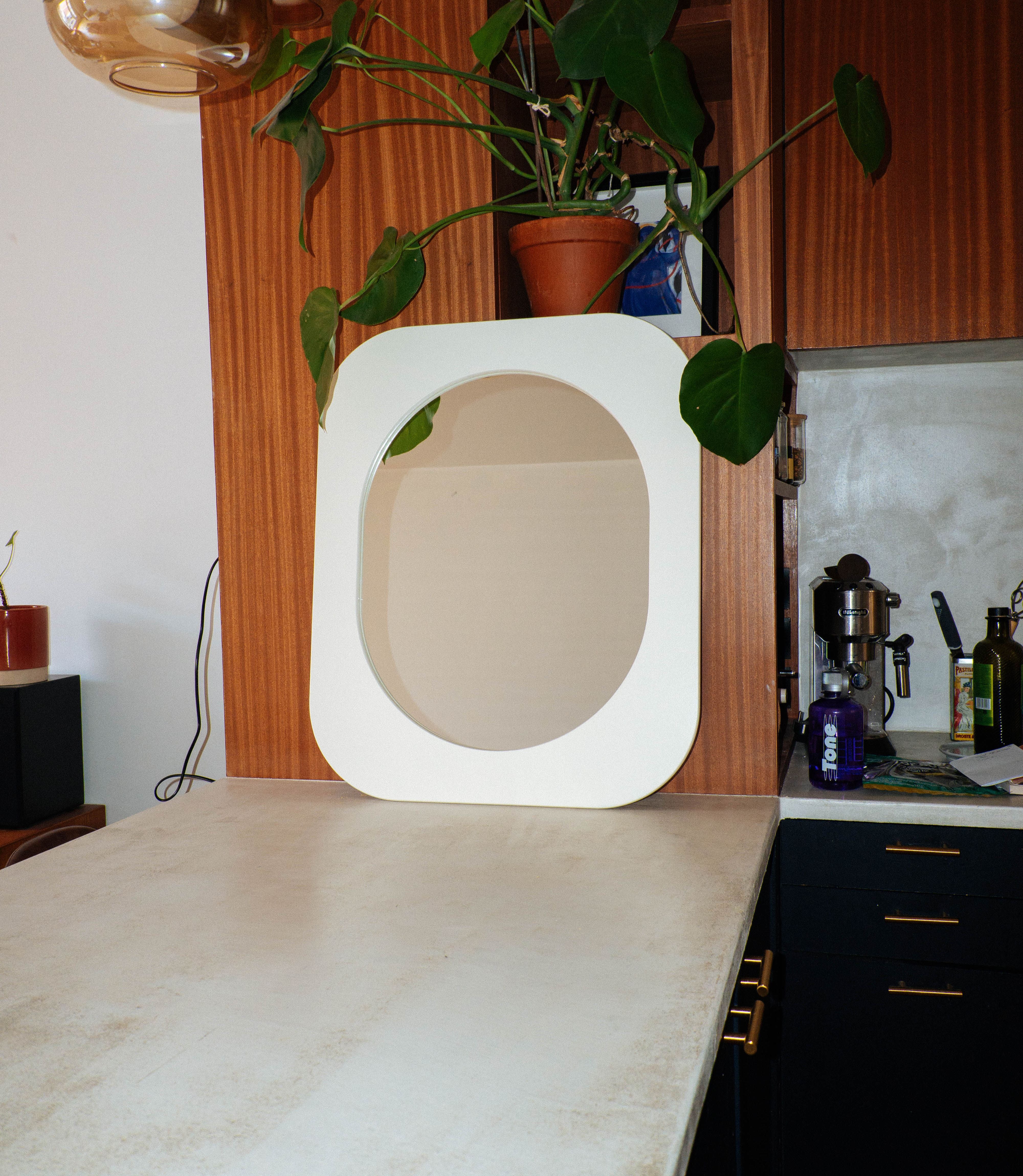 Cadre 70's Grand format SANS Miroir (Blanc)