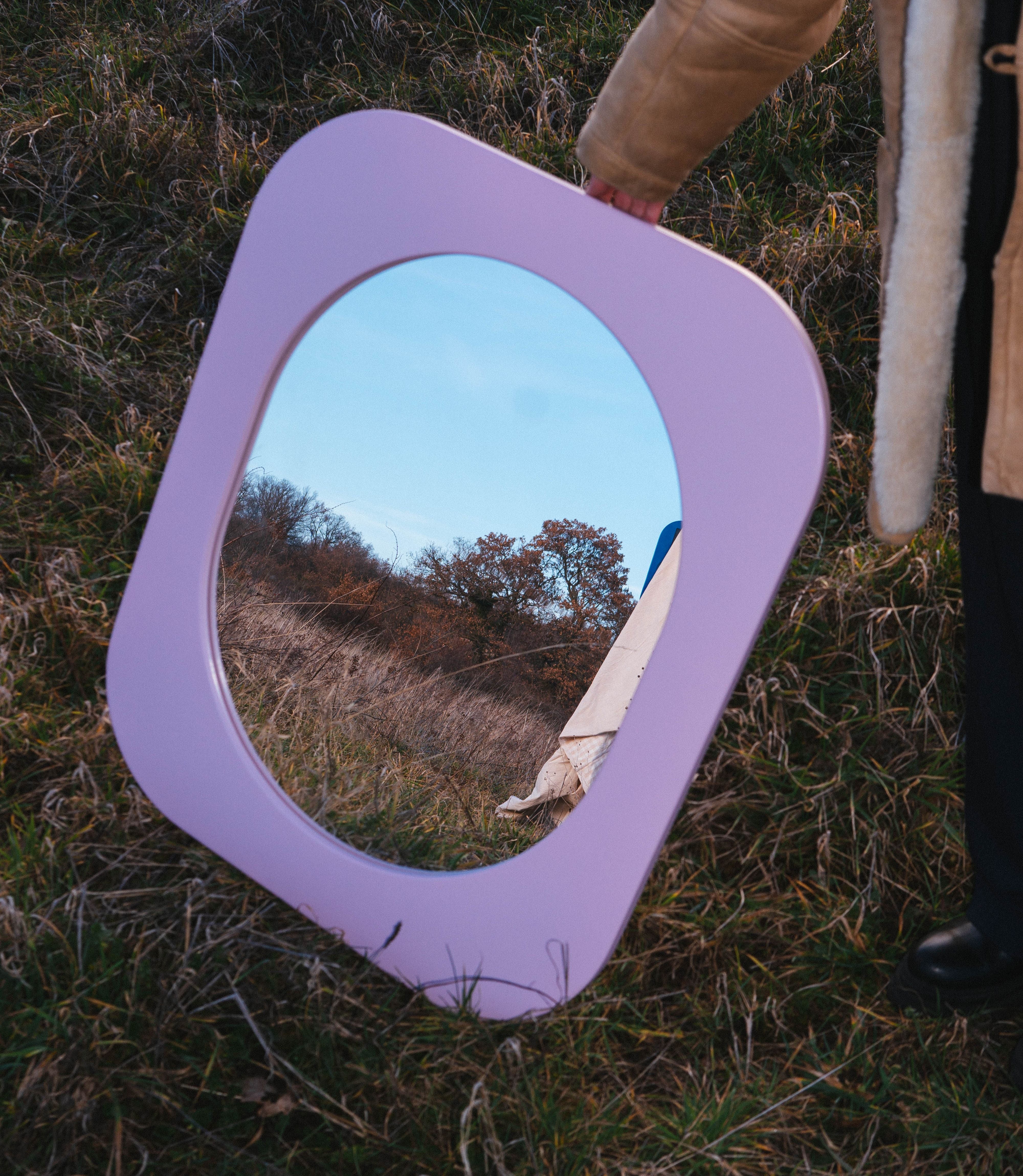 Cadre 70's Grand format SANS Miroir (Rose)