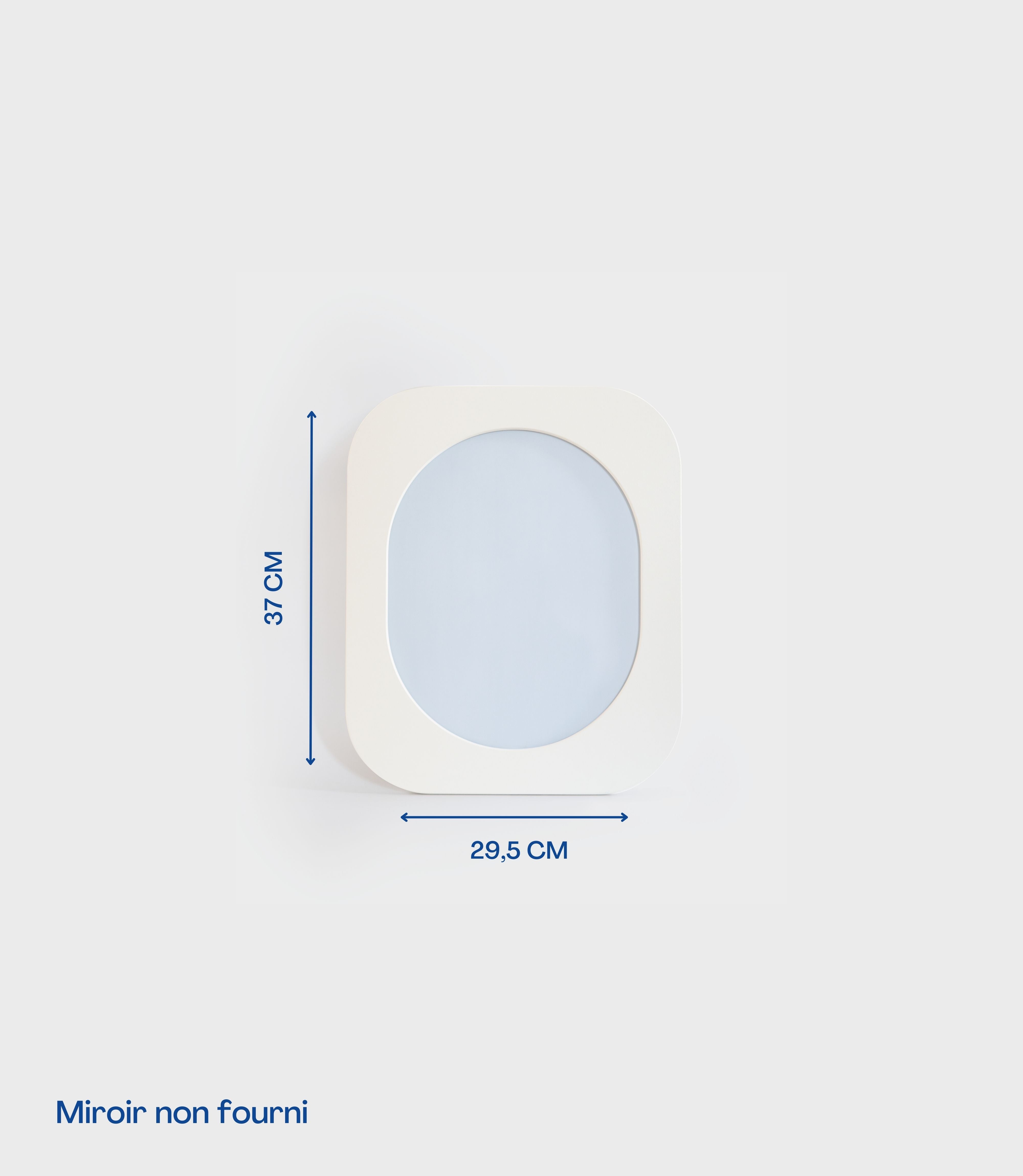 Cadre 70's Petit format SANS Miroir (Blanc)