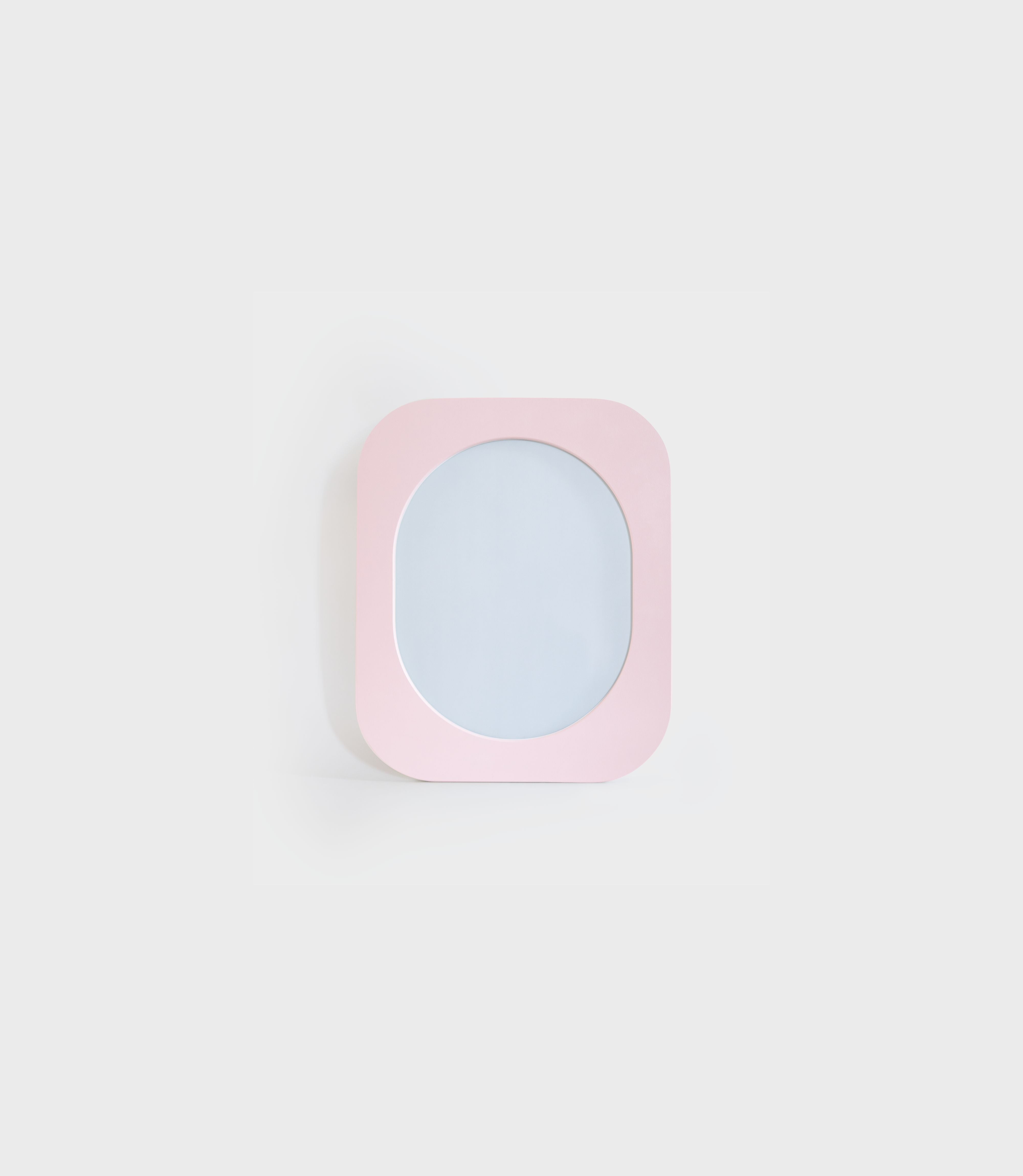 Cadre 70's Petit format + Miroir (Rose)