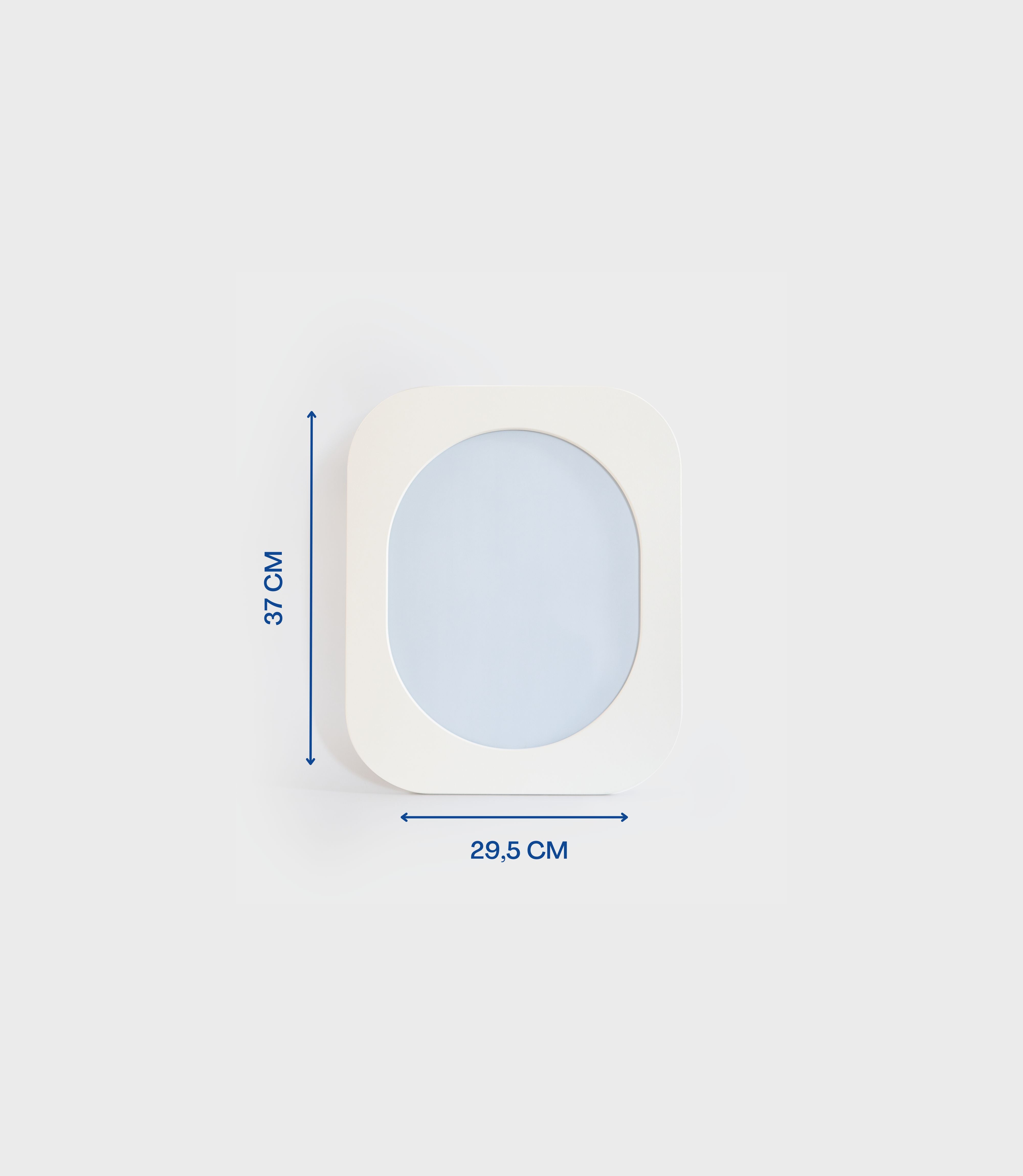 Cadre 70's Petit format + Miroir (Blanc)
