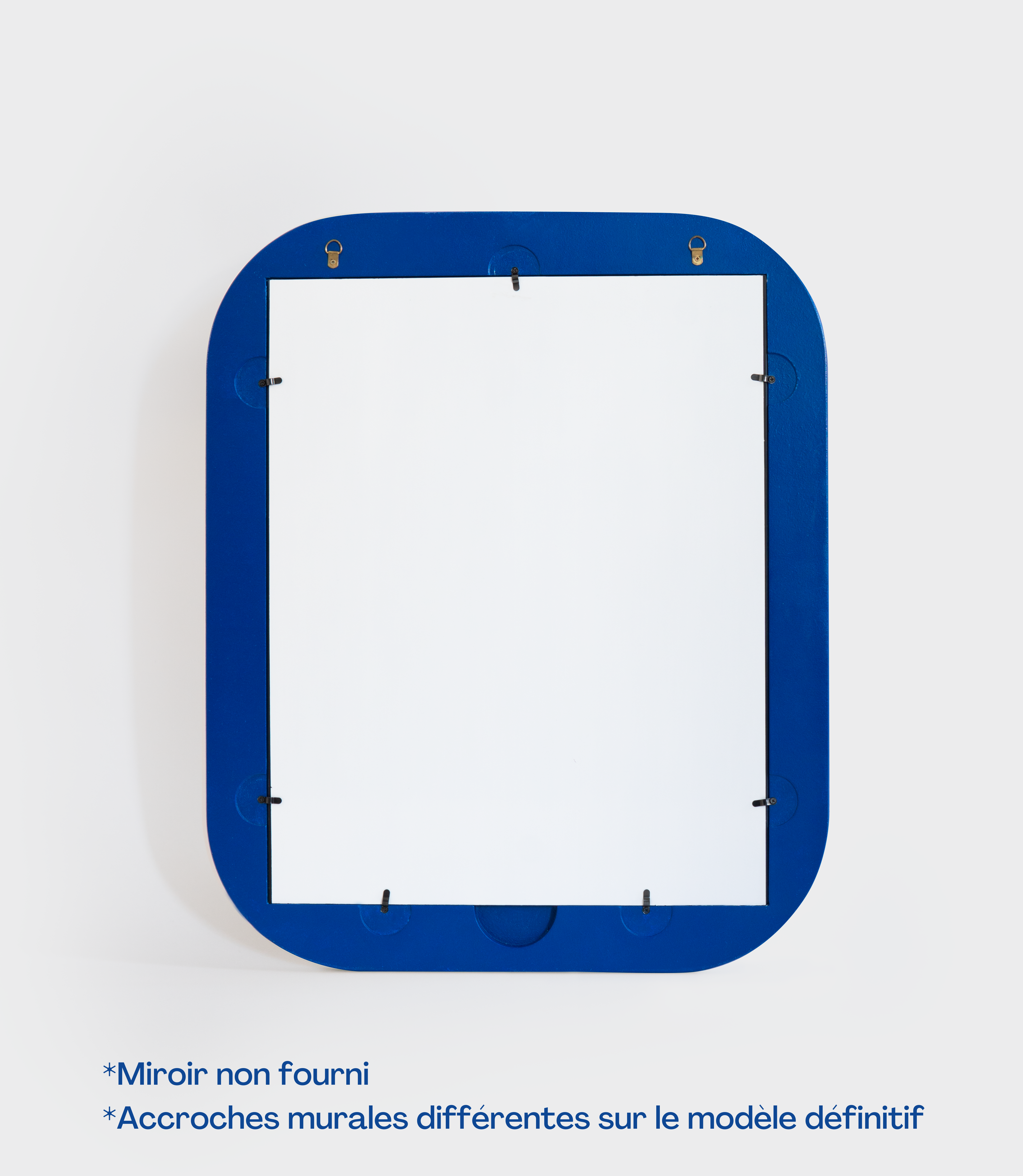 Cadre 70's Grand format SANS Miroir (Bleu)