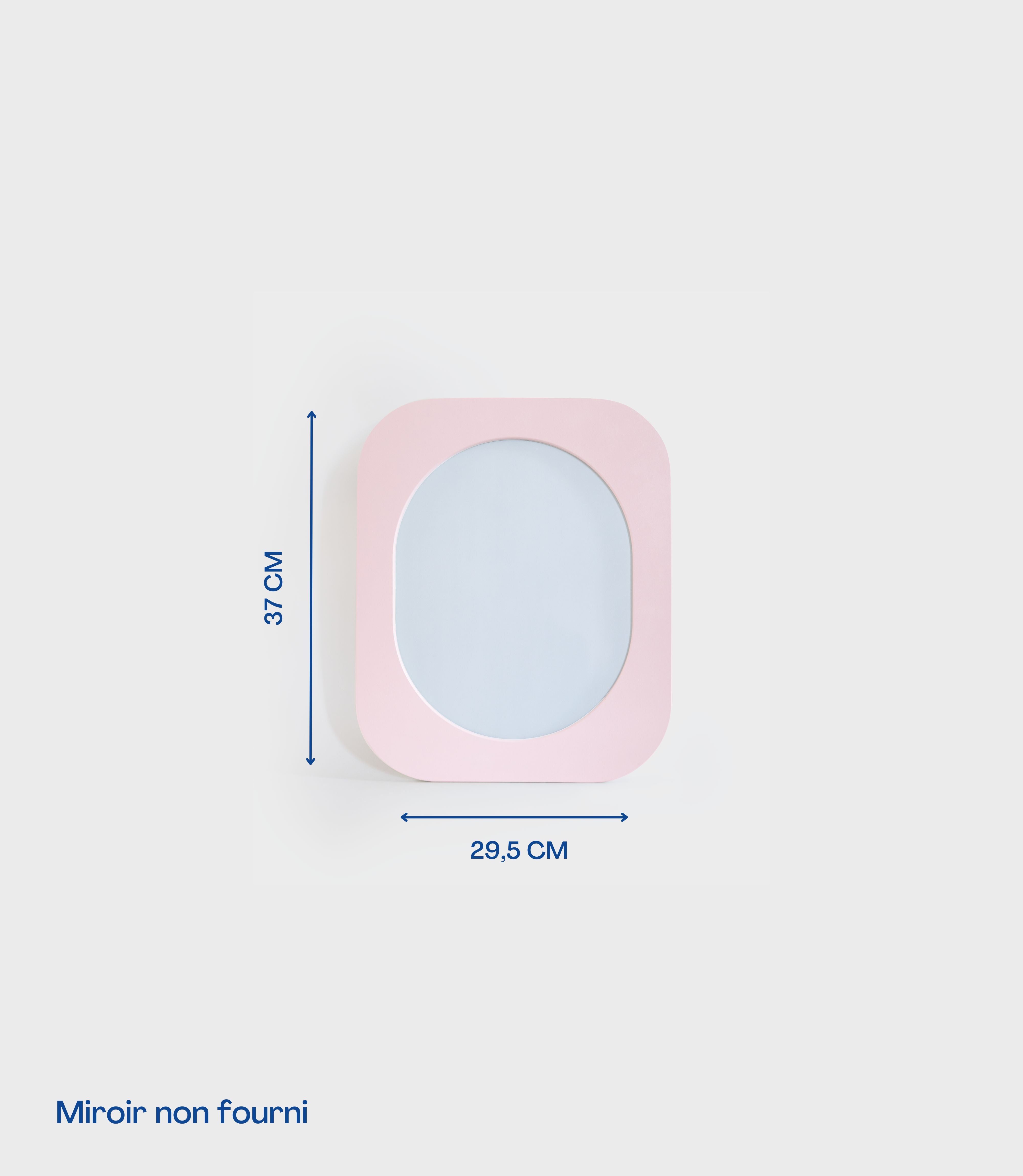 Cadre 70's Petit format SANS Miroir (Rose)