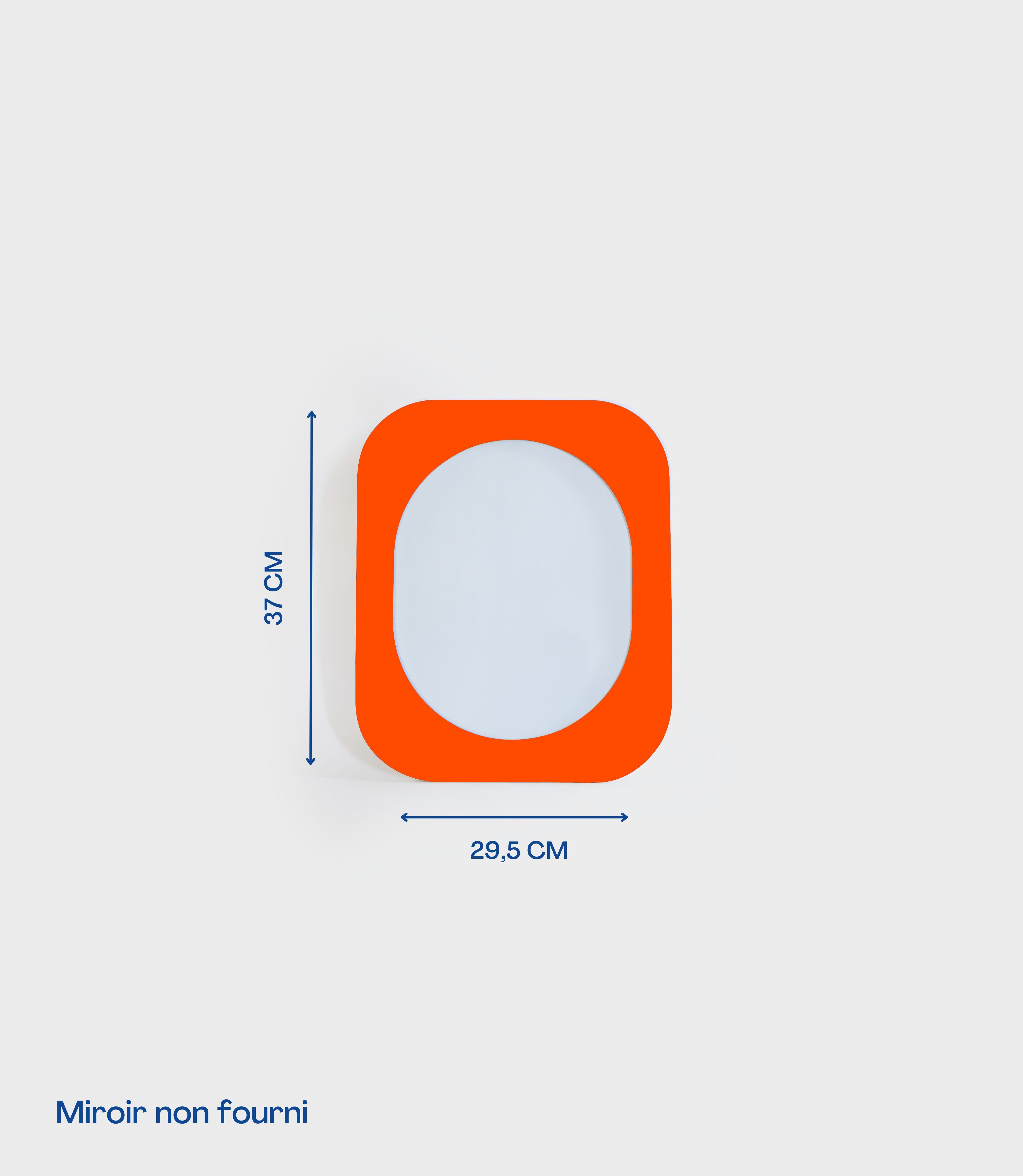 Cadre 70's Petit format SANS Miroir (Orange)