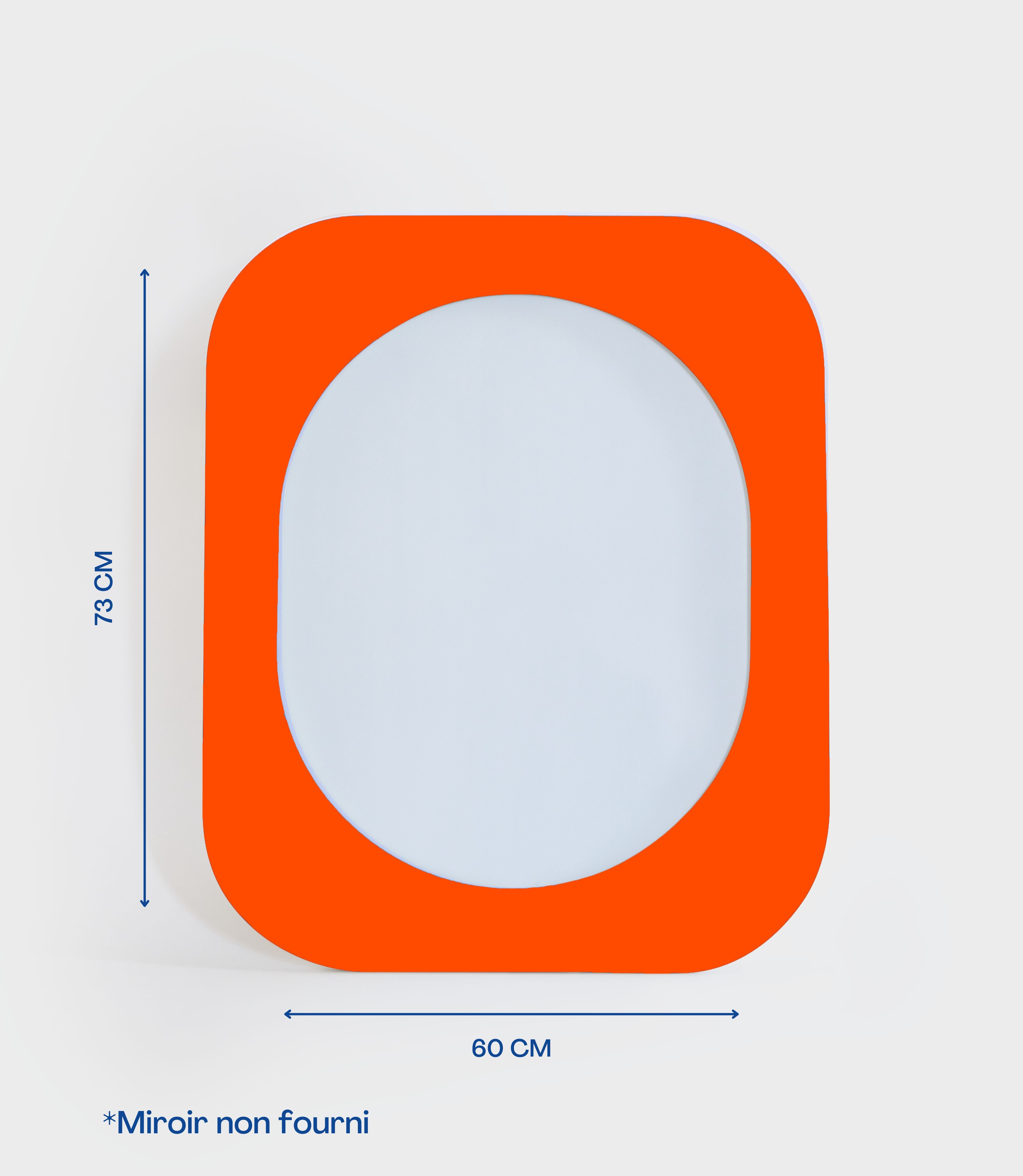 Cadre 70's Grand format SANS Miroir (Orange)
